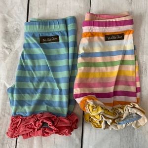 2 Matilda Jane Ruffle shorts